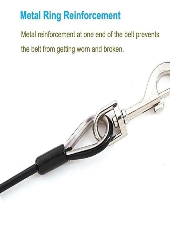 KittuPet Chew Proof Dog Leash,5 Ft Tie Out Cable with Non Detachable Short Dog Leashes Handle,Non Chew Cable Braided Cord Steel Training Dog Leash for Teething Puppies Small Medium and Large Dogs - Image 4